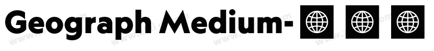 Geograph Medium字体转换